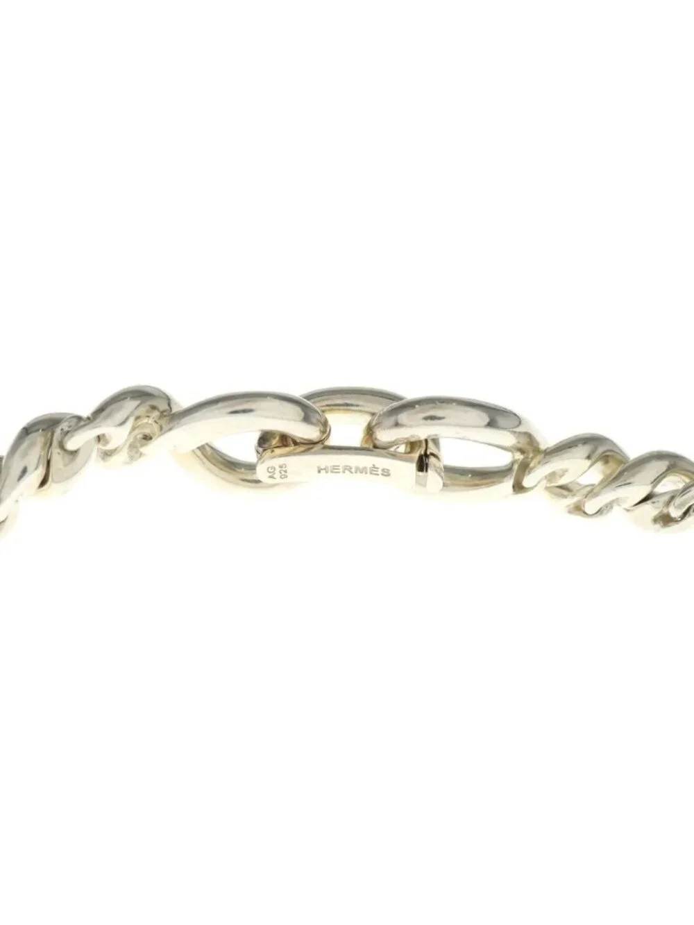 Hermes Torsade Bottleneck Necklace Silver